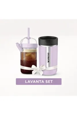 Tumbler & Termos Set Travel Mug Lavender ( Lavanta ) X2' Lİ SET - GHOSTIUM