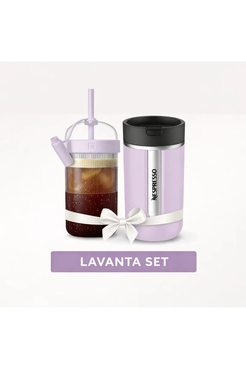 Tumbler & Termos Set Travel Mug Lavender ( Lavanta ) X2' Lİ SET - GHOSTIUM