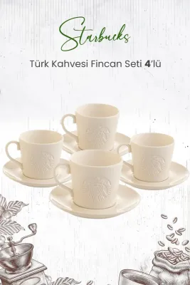 ® Türk Kahvesi Fincan Seti 4'lü