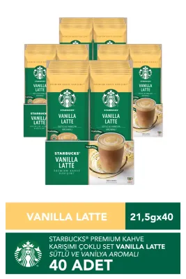 Vanilla Latte Premium Kahve Karışımı 4 x 10'lu Paket (10x21,5g)