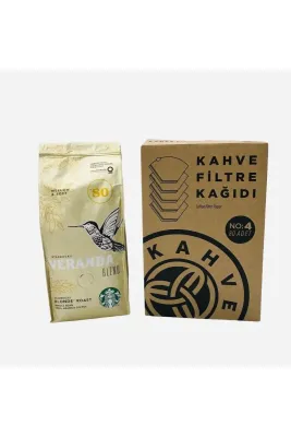 Veranda Öğütülmüş Filtre Kahve 250 Gr + Filtre Kahve Kağıdı 1x4 80li