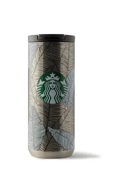 ® Yaprak Desenli Paslanmaz Çelik Termos - 355 Ml