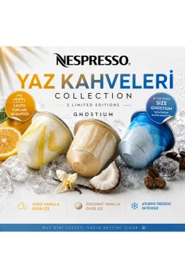 Yaz Kahveleri Soğuk Kahve 3 'lü set Coconut - Yuzu - Athens Freddo intenso ( 30 Kapsül ) I Ghostium