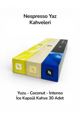 Yaz Kapsül Kahveleri İce Coconut - Yuzu - İntenso 30 Adet