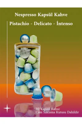Yaz Kapsül Kahveleri Pistachio - Intenso - Delicato 30 Kapsül