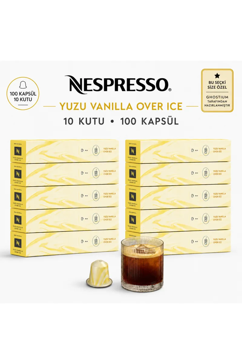Yaz Seçkisi Yuzu Vanilla Flavour Over Ice Original 100 Kapsül I Ghostium