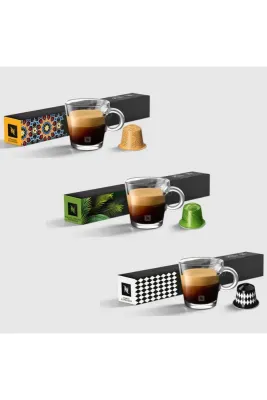 Yeni World Serisi Istanbul, Rio De Janeiro Ve Paris Espresso Kapsül Kahve 10'lu 3'lü Set