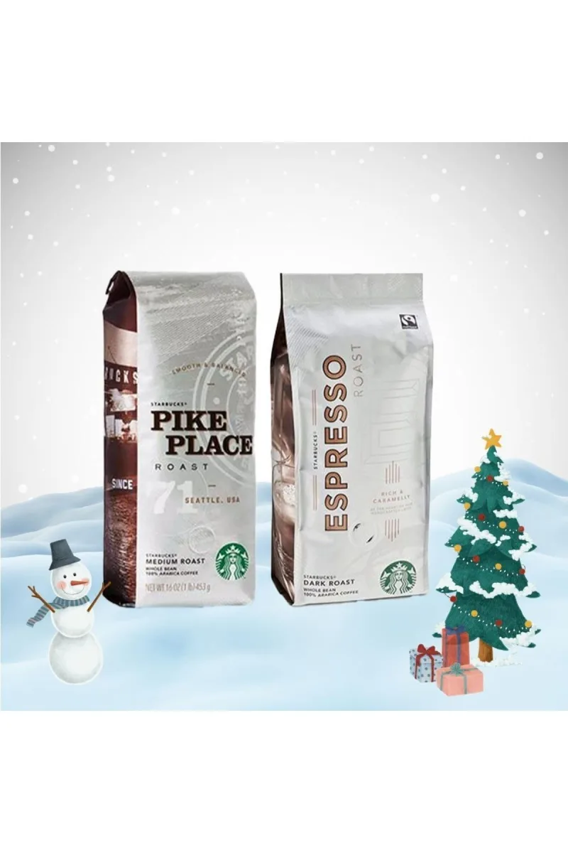 Yılbaşı Paketi Çekirdek Kahve Pike Place Roast Ve Espresso Dark Roast 250 Gr