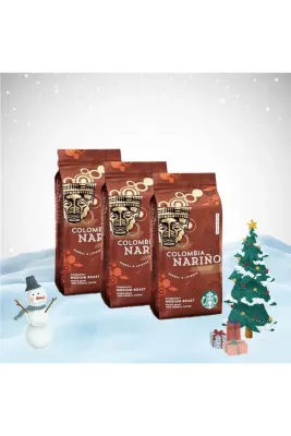 Yılbaşı Paketi Colombia Narino Çekirdek Kahve 250 Gr X 3