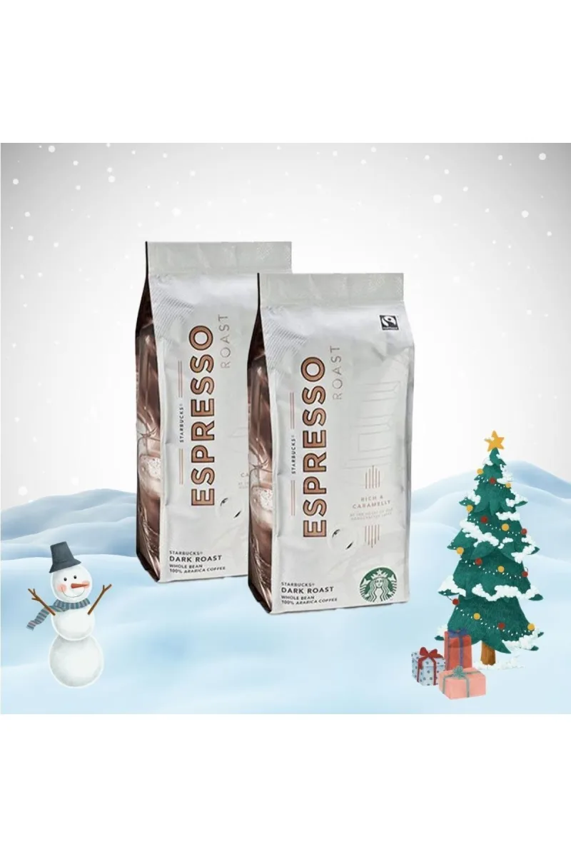 Yılbaşı Paketi Espresso Dark Roast Çekirdek Kahve 250 Gr X 2