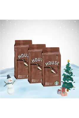 Yılbaşı Paketi House Blend Çekirdek Kahve 250 G X 3