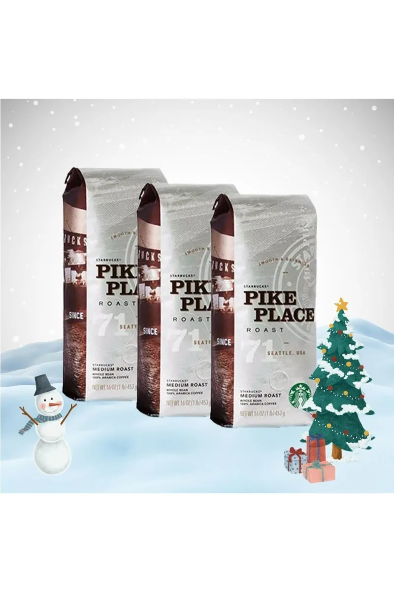 Yılbaşı Paketi Pike Place Roast Çekirdek Kahve 250 Gr X 3