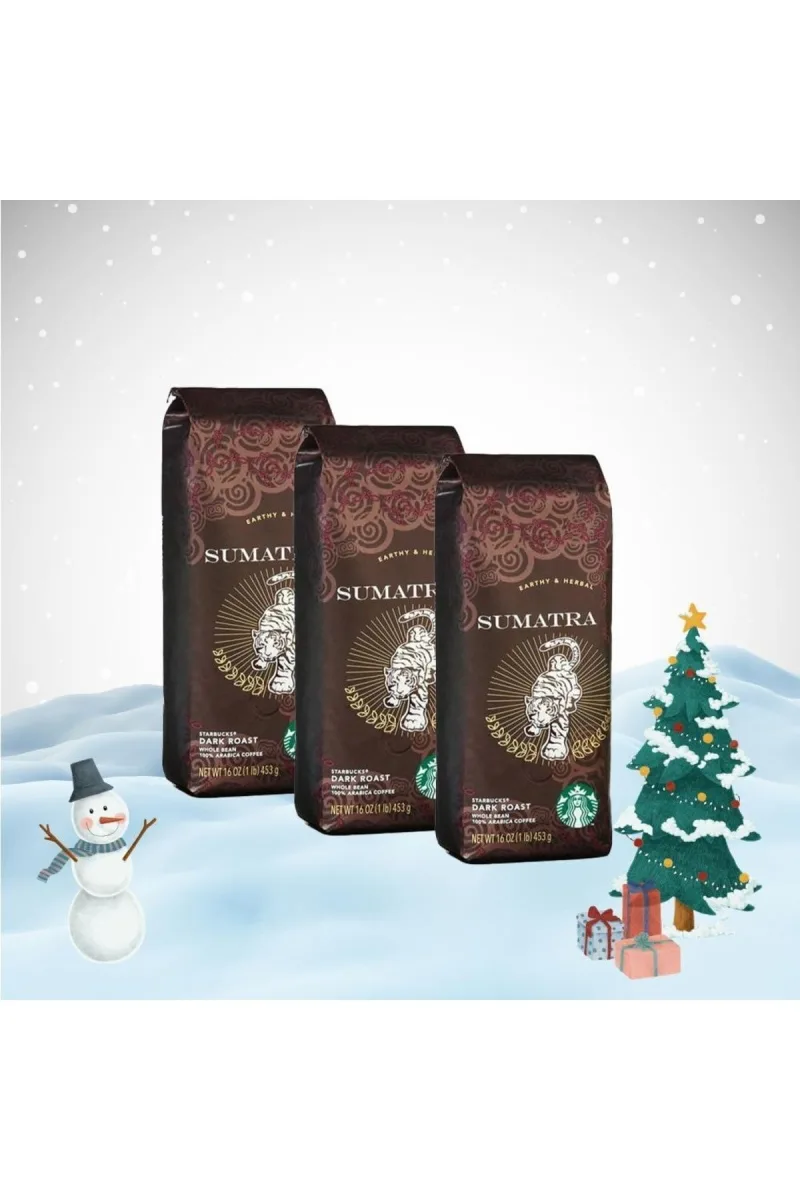 Yılbaşı Paketi Sumatra Çekirdek Kahve 250 Gr X 3