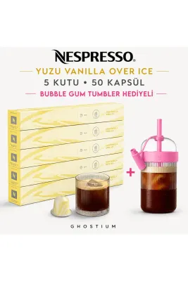 Yuzu Vanilla Over Ice 50 Kapsül + Bubble Gum Tumbler Hediyeli I Ghostium