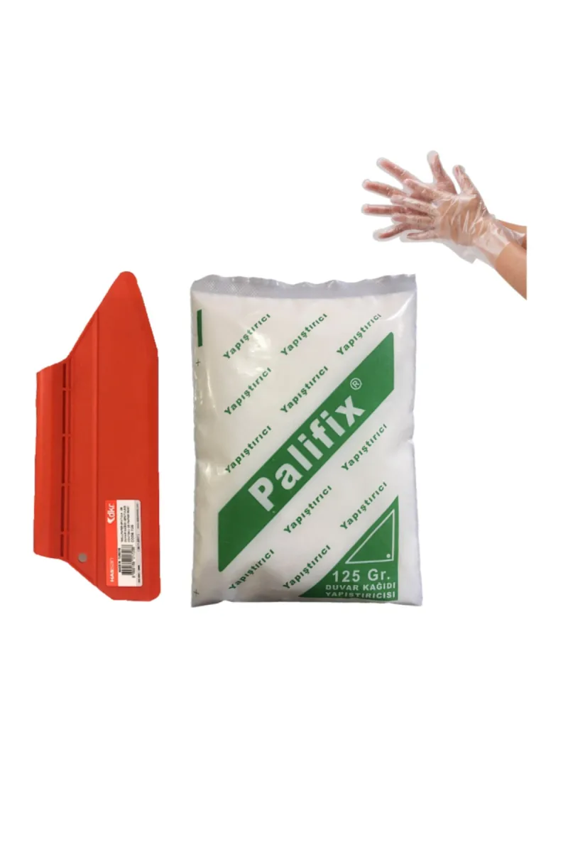 3'lü Set 125 gram Duvar Kağıdı Uygulama Seti Yapıştırıcısı Tutkalı Glitolin