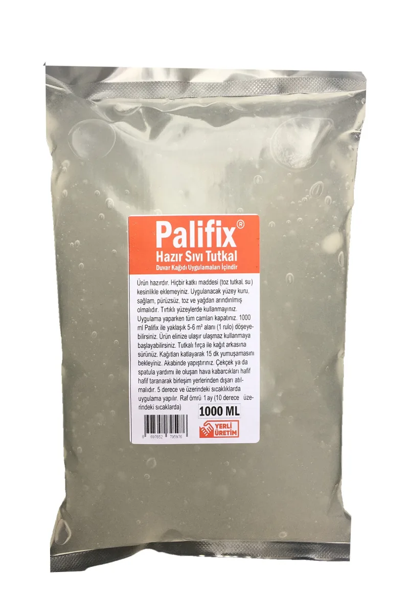 3lt Palifix Hazır Duvar Kağıdı Tutkalı Yapıştırıcısı Ilacı Sıvı Tutkal Glitolin (15-17m²-3 Rulo)