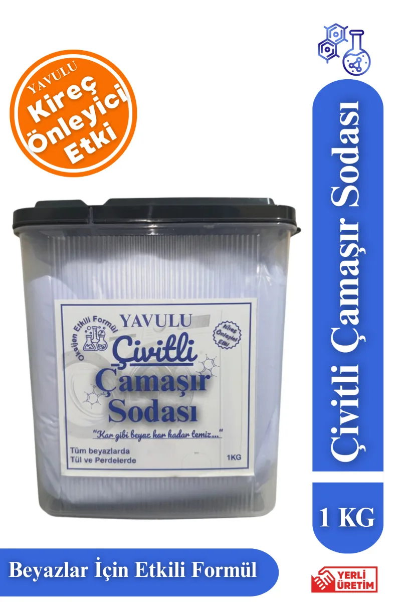 Çivitli Çamaşır Sodası Çivit Etkili Optik Beyazlık 1KG Çivitli Leke Sökücü Beyazlatıcı