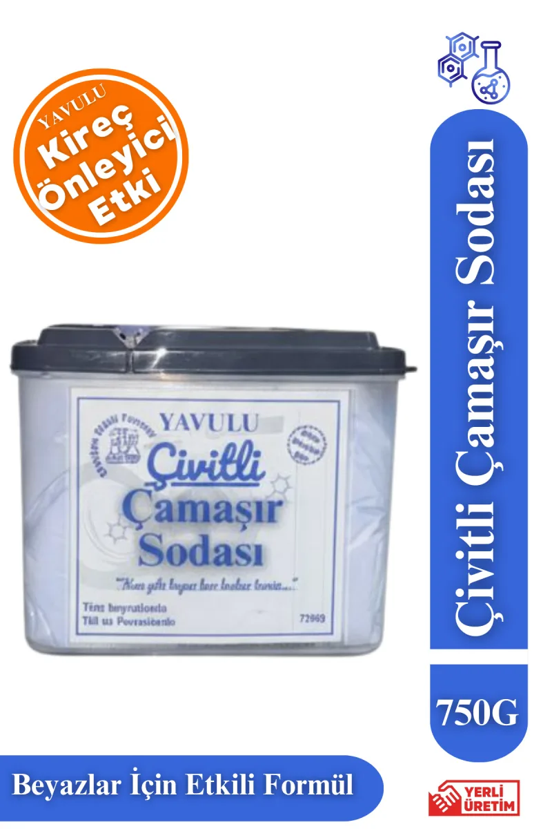 Çivitli Çamaşır Sodası Çivit Etkili Optik Beyazlık 750GR Çivitli Leke Sökücü Beyazlatıcı