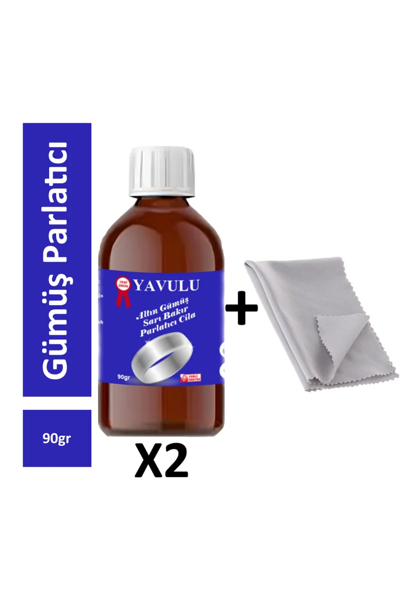 Gümüş Cilası, Gümüş Parlatıcısı, Altın Parlatıcısı Set Bez+Parlatıcı(2Adet)