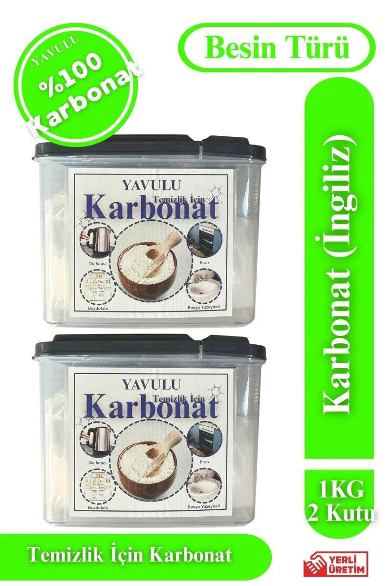 Karbonat (İngiliz) Sodyum Bikarbonat Besin Türü Karbonat 1KG (İKİ KUTU) Özel Kutusunda