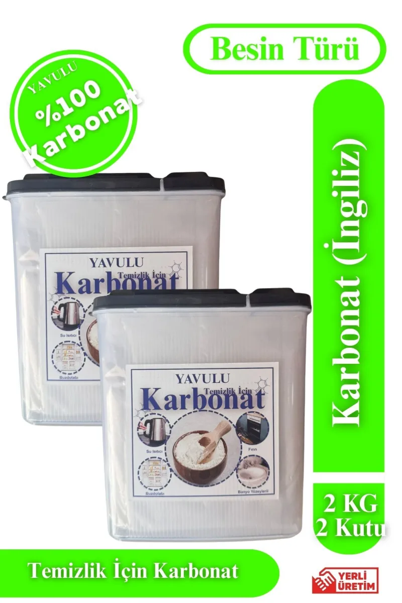 Karbonat (İngiliz) Sodyum Bikarbonat Besin Türü Karbonat 2KG (İKİ KUTU) Özel Kutusunda