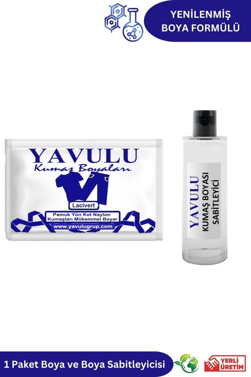 Lacivert Kumaş Boyası / Tekstik Boyası / Giysi Boyası / Toz Kumaş Boyası 1Ad.