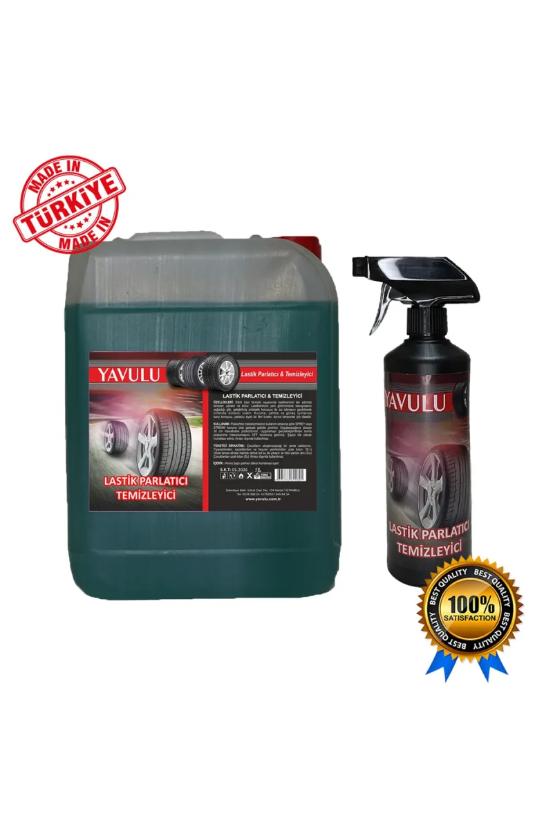 Lastik Temizleyici Ve Parlatıcı 500ml + 5l Set