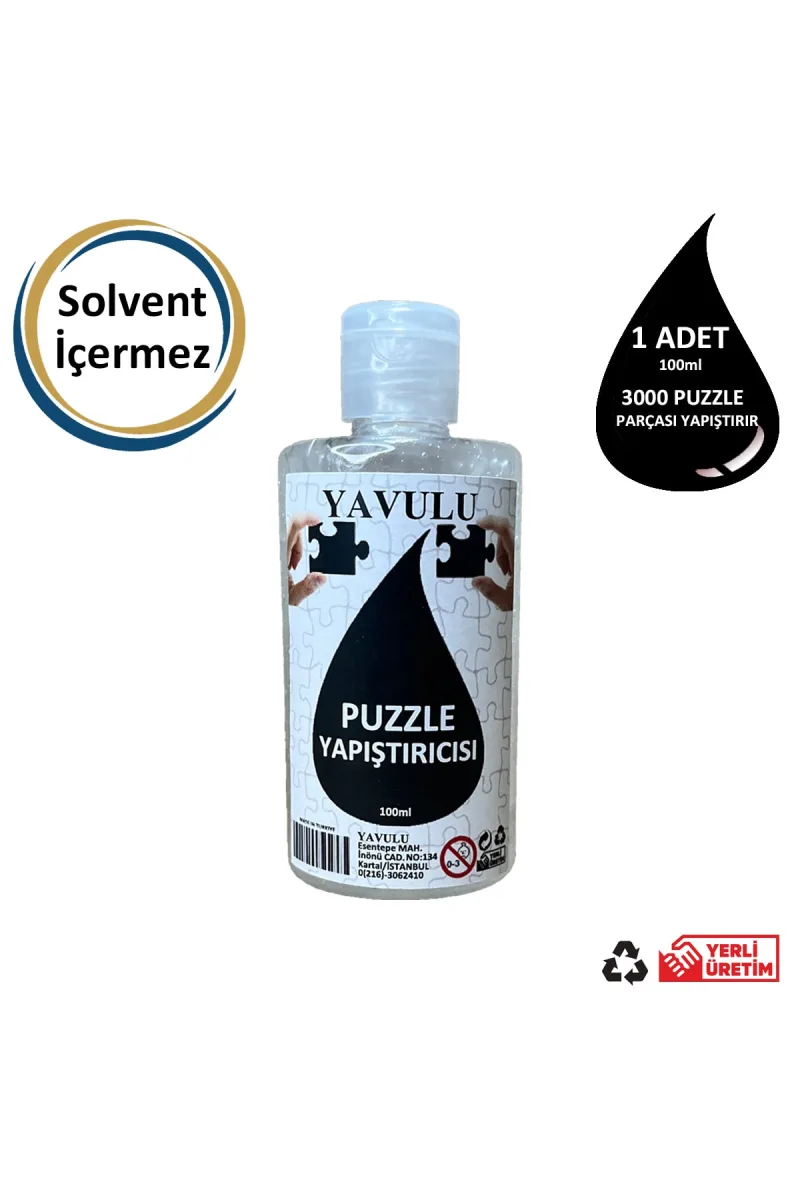 Puzzle Koruyucusu Puzzle Yapıştırıcı Puzzle Tutkalı Sıvı Form (ŞEFFAF) 100ml