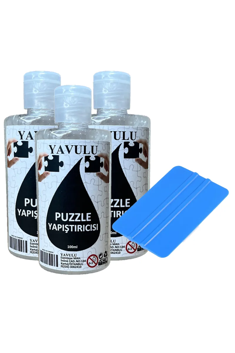 Puzzle Yapıştırıcısı / Puzzle Koruyucusu / Puzzle Tutkalı (Şeffaf) 100ml(3Adet) ve Ragle