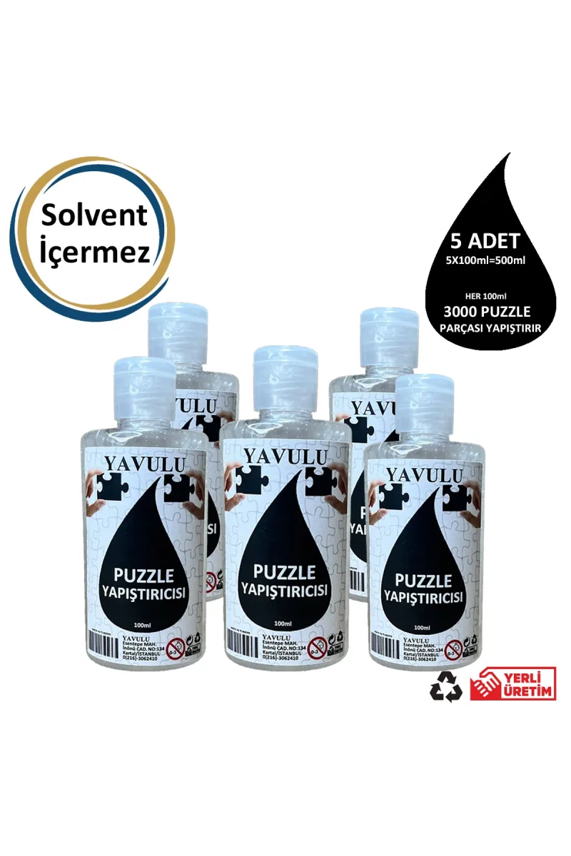 Puzzle Yapıştırıcısı / Puzzle Koruyucusu / Puzzle Tutkalı (Şeffaf) 100ml(5Adet)