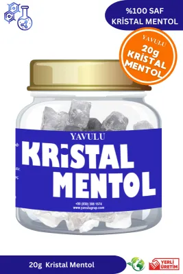 Saf Mentol Kristali 20gr Buhar Banyosu, Masaj ve Duş için Doğal Serinlik