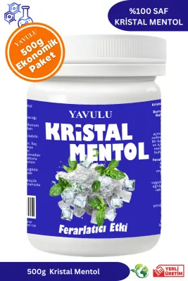 Saf Mentol Kristali 500gr Buhar Banyosu, Masaj ve Duş için Serinlik Ekonomik Paket