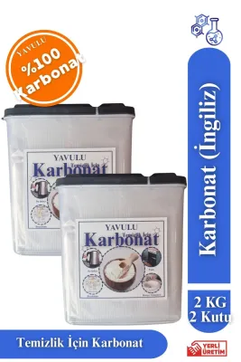 Temizlik İçin Karbonat Sodyum Bikarbonat Tüm Yüzeyler İçin Karbonat 2KG 2 Kutu