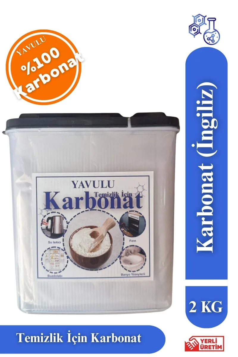 Temizlik İçin Karbonat Sodyum Bikarbonat Tüm Yüzeyler İçin Karbonat 2KG