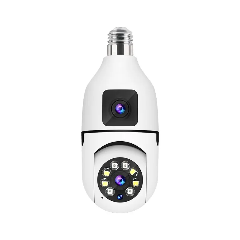 2 MP 360° Dönebilen 2 Kameralı WiFi Ampul Kamera + Kargo