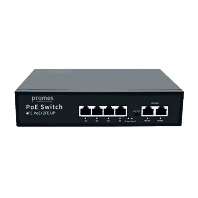 4+2 Port PoE Switch - 10/100