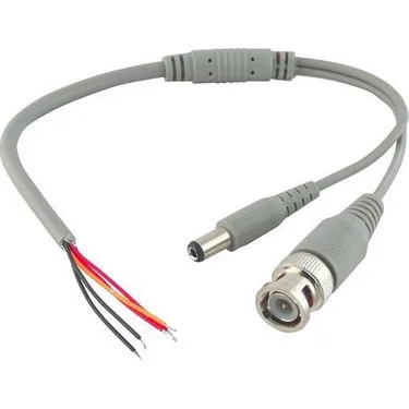 Bnc+Power Jack - Hazır Kablolu Bnc Konnektör