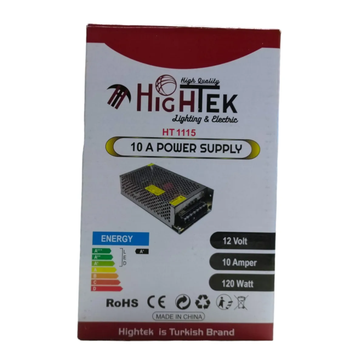 Hightek 12V 10A Metal Adaptör