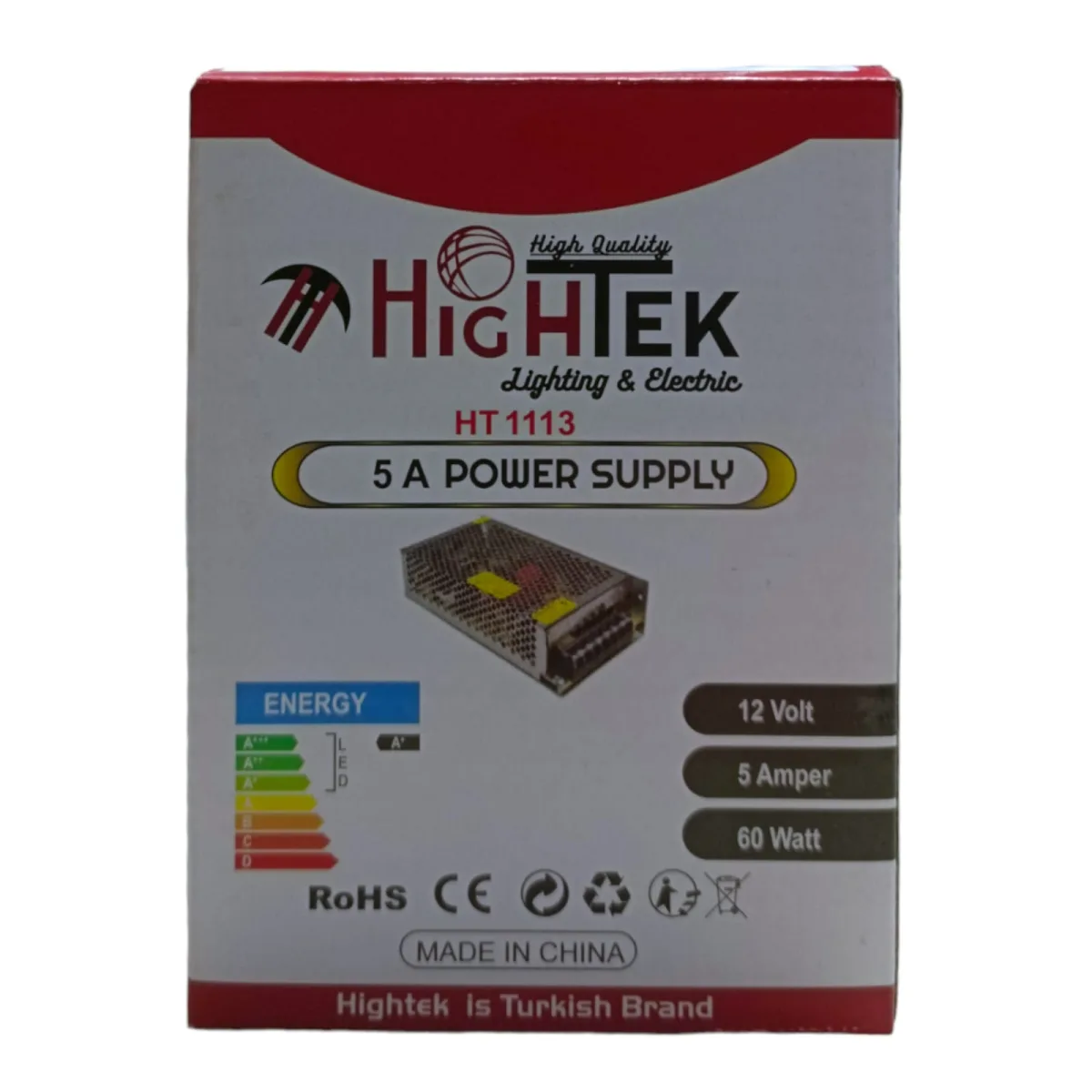 Hightek 12V 5A Metal Adaptör