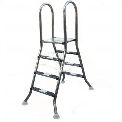 WATERFUN MERDİVEN ELEVADA MODEL PASLANMAZ PLATFORMLU 4 BASAMAKLI