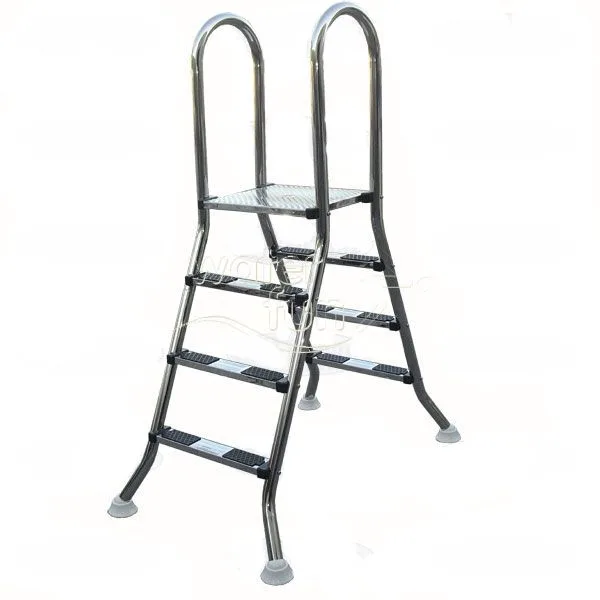 WATERFUN MERDİVEN ELEVADA MODEL PASLANMAZ PLATFORMLU 4 BASAMAKLI