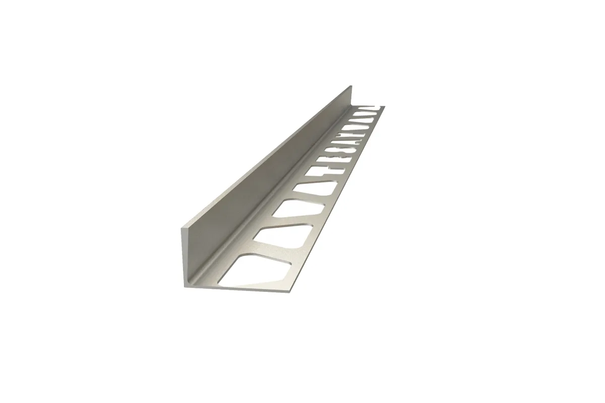 14 MM Alüminyum Fayans Bitim Profili 270 CM Gri Renk