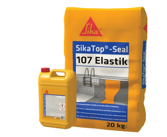 SikaTop - Seal 107 Elastik - Çimento Esaslı Elastik Su ve Nem Yalıtım Malzemesi