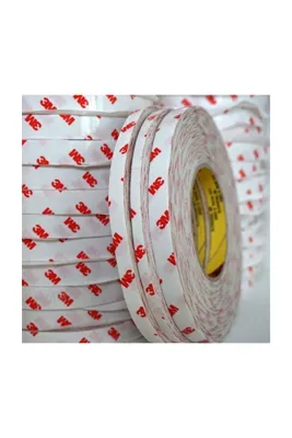 3m İnce Çift Taraflı Pet Şeffaf Bant 6mm X 50 Metre