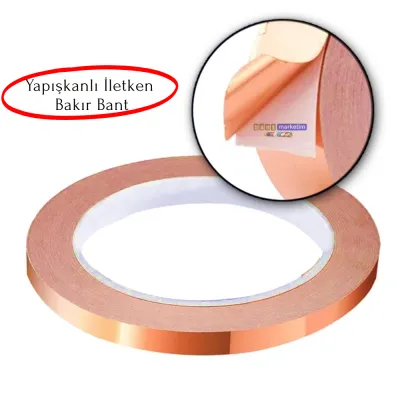 Bakır Folyo İletken Bant 15mm*10mt