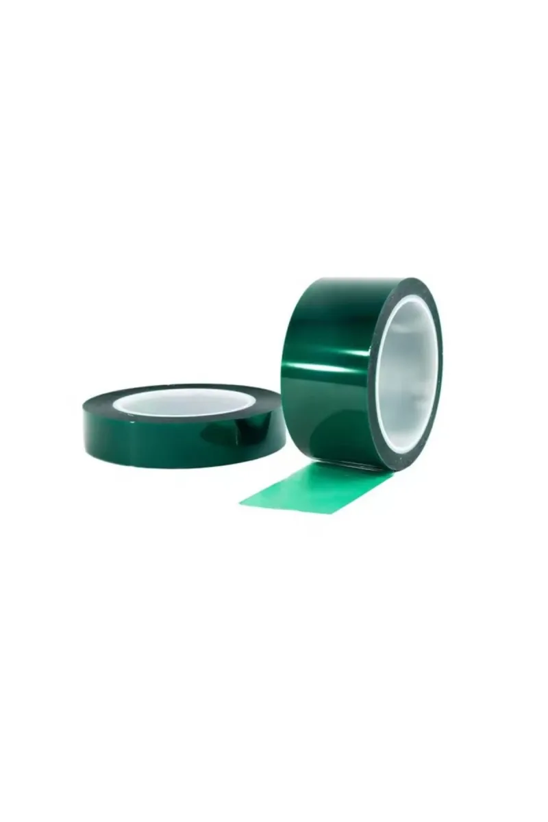 Isıya Dayanıklı Yeşil Polyester Bant Maskeleme Bandı 15mm X 66mt