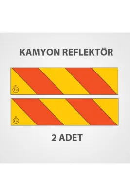 Kamyon Arkası İşaret Reflektörü Metal Saç Malzeme Çapraz