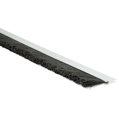 Kapı Altı Fırça Alüminyum 100 Cm H Tipi 3cm Kıl Boyu