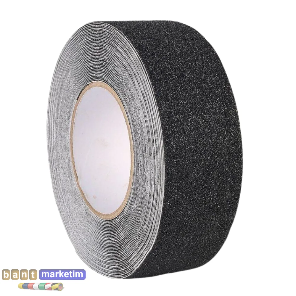 Merdiven Ve Zemin Kaydırmaz Kaymaz Bant 50mm X 25mt Siyah