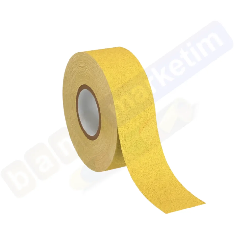 Merdiven Ve Zemin Kaydırmaz Kaymaz Bant 50mmx25mt Sarı